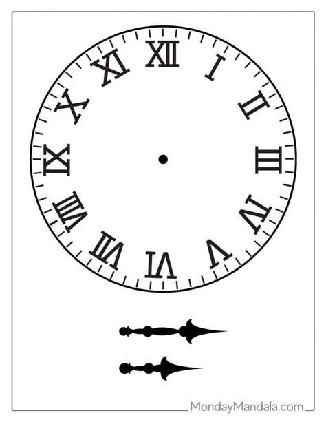 14 Printable Clock Faces (Free PDFs To Download & Print).